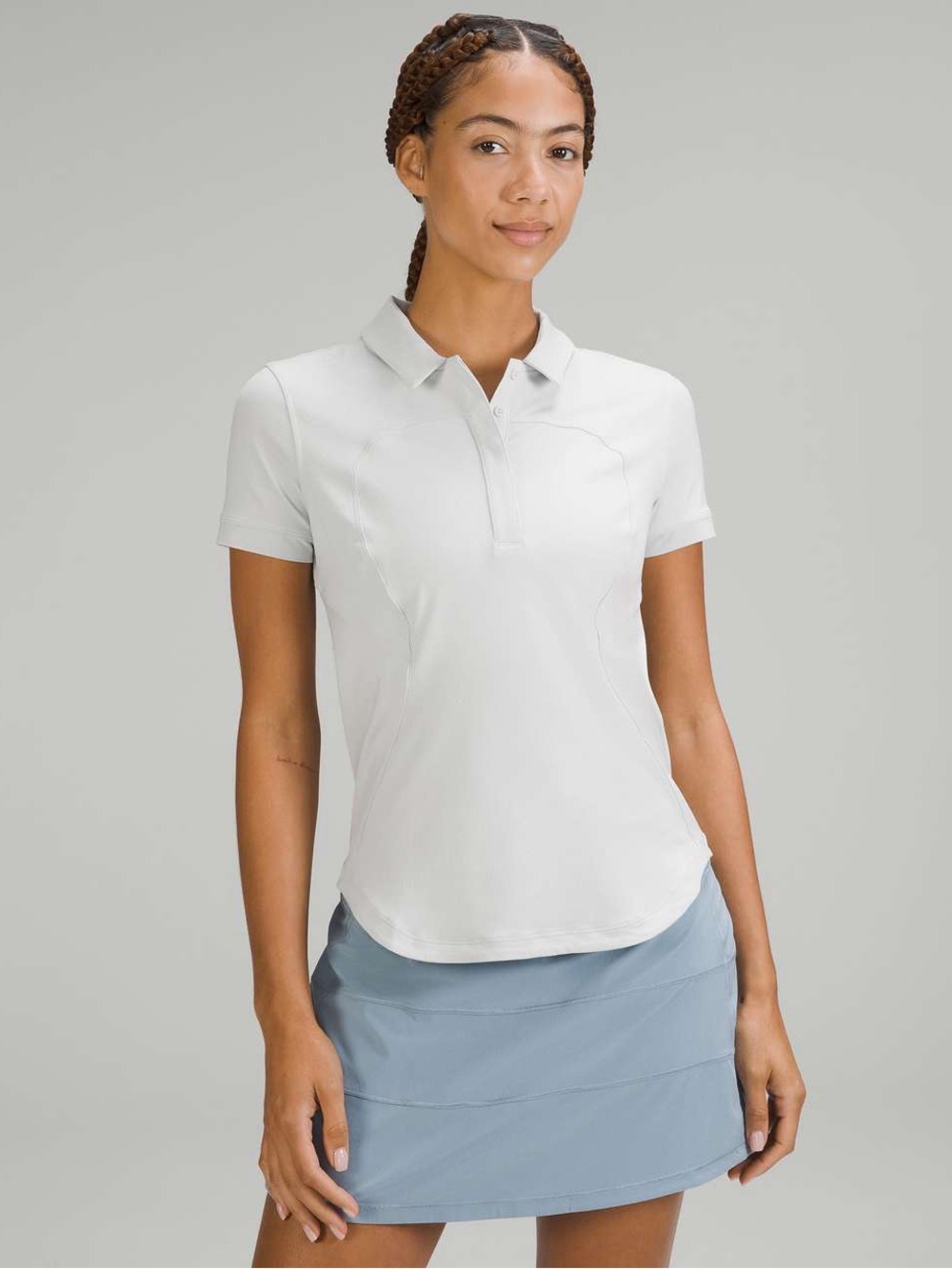 Lululemon /// Women’s Quick-Drying Short Sleeve Polo Shirt - Vapor - Size 10